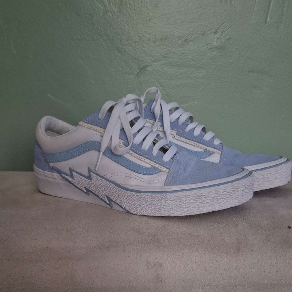 Vans Sky Blue and White Women's Sneakers
